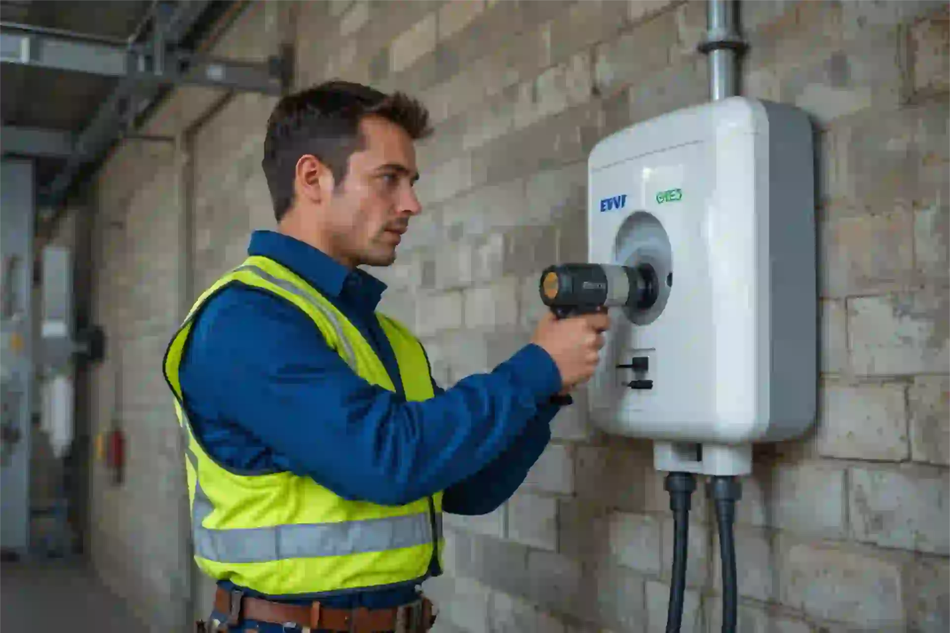 Installation borne de recharge à Chaudon